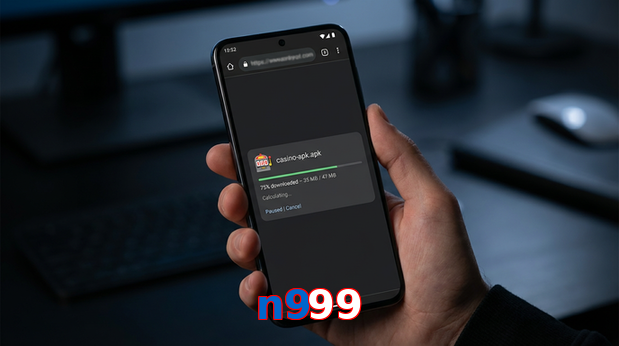 Main screen of N999 apk page for PK players
