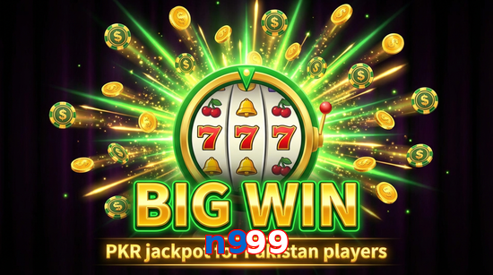 Big win animation on N999 slot game